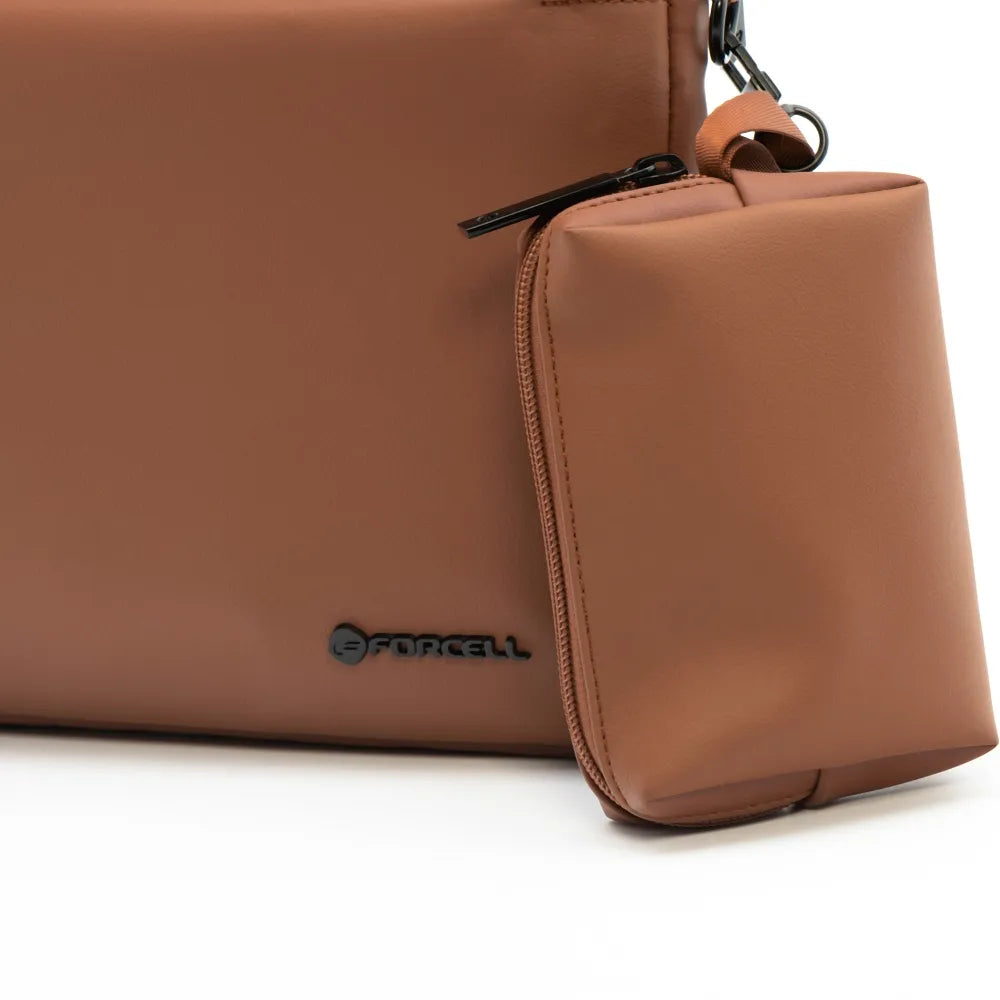 Geantă FORCELL F-PROTECT URBAN STYLE pentru laptop 15,6" Maro - Lilo Trend S.R.L.