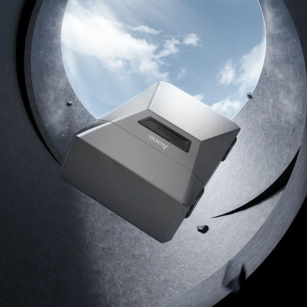 HOCO HP31, Aparat de ras cu două lame din aliaj de zinc IPX7, Gri Metalic - Lilo Trend S.R.L.