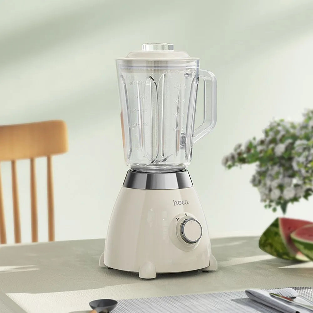 HOCO HE33, Storcător electric retro blender 1,5L, Alb - Lilo Trend S.R.L.