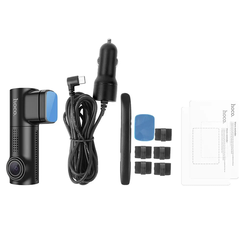 HOCO DV1, Cameră auto cu ecran 0,96" 1080P/30fps, Neagră - Lilo Trend S.R.L.