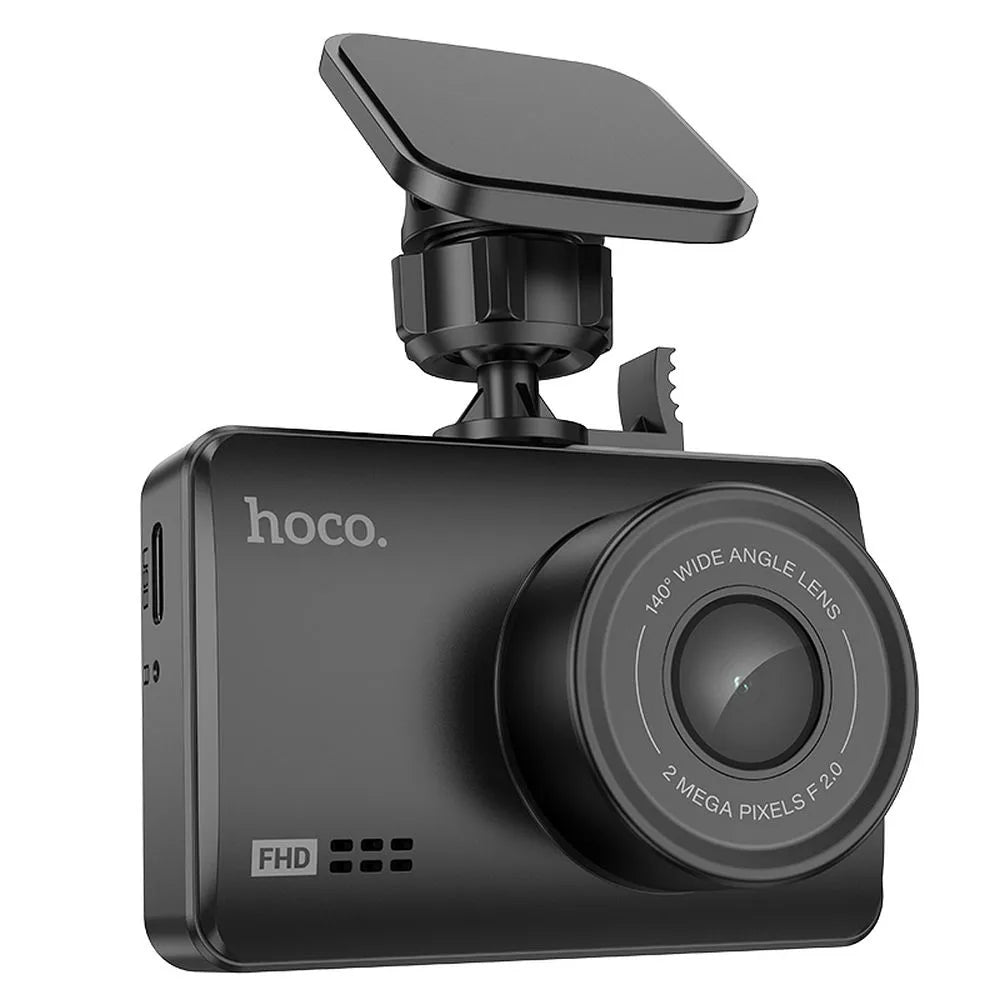 HOCO DV2, Cameră auto cu ecran 2,45" 1080P/30fps, Neagră - Lilo Trend S.R.L.