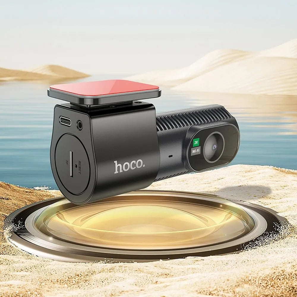 HOCO DV7, Cameră Auto cu afișaj 2K, Negru - Lilo Trend S.R.L.