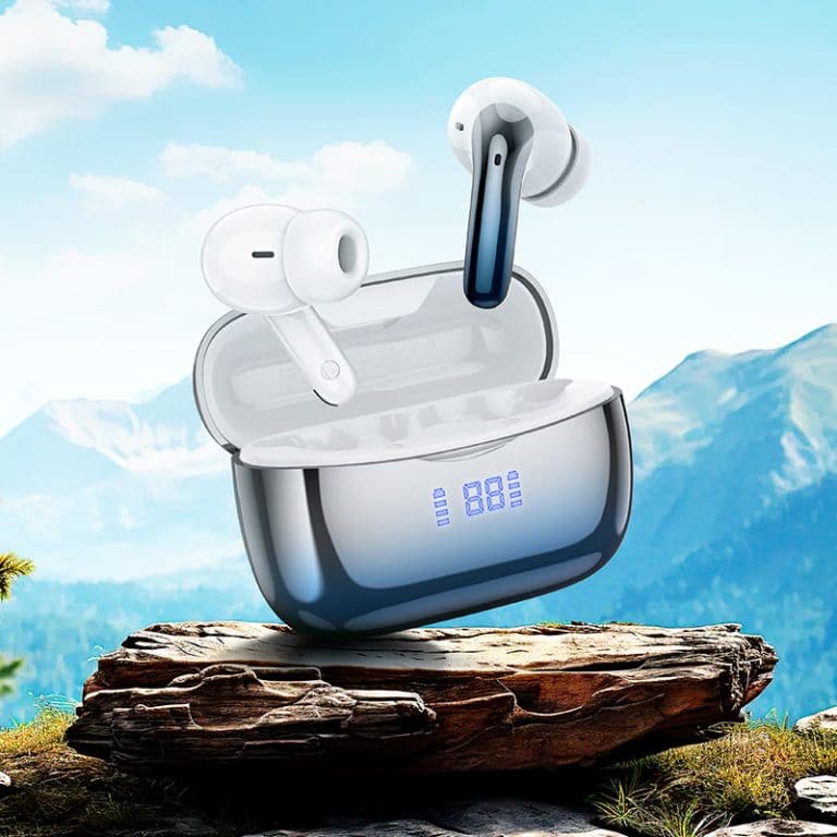 HOCO EQ16, Căști wireless, bluetooth TWS ANC + ENC, Albastru Glazurat - Lilo Trend S.R.L.