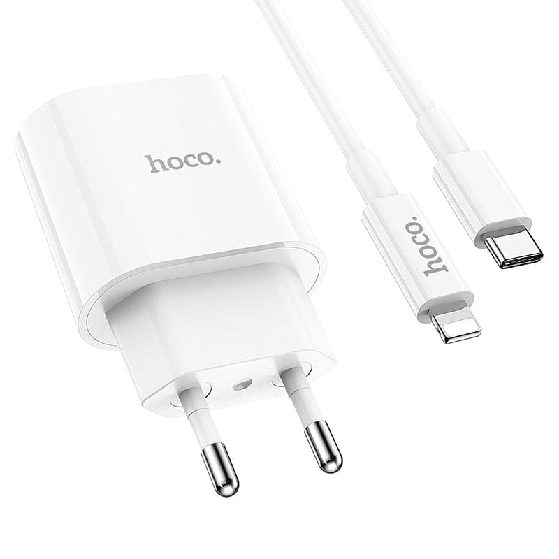Hoco C94A - Incarcator Retea + Cablu USB-C, 1m, 1xUSB-C, PPS/QC3.0/FCP/AFC | ALB - Lilo Trend S.R.L.