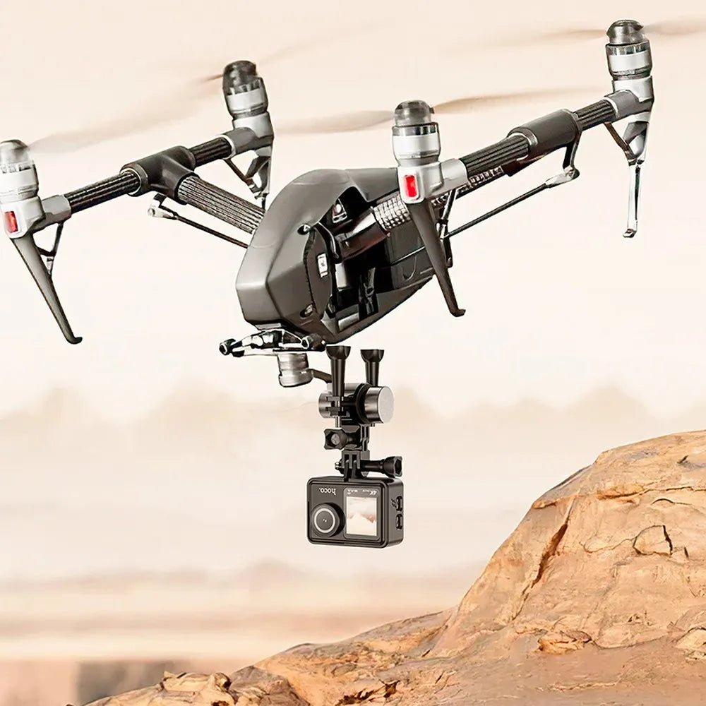 HOCO DV101, Cameră sport cu ecran dual 1,3" + 2" 4K/30fps, Negru - Lilo Trend S.R.L.