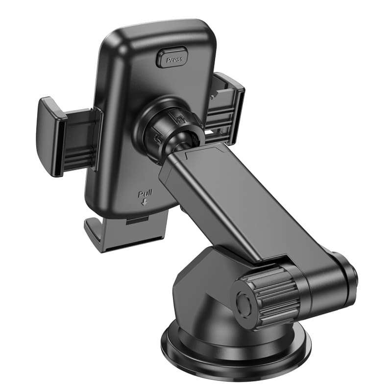 Hoco CA95 - Suport Auto cu cleme laterale, Montaj Bord, MultiAngle, AntiSlip, Negru - Lilo Trend S.R.L.