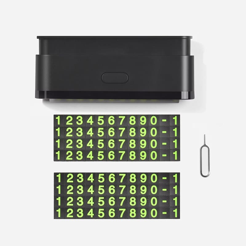 HOCO CPH19, Suport numar telefon auto pentru bord, Negru - Lilo Trend S.R.L.