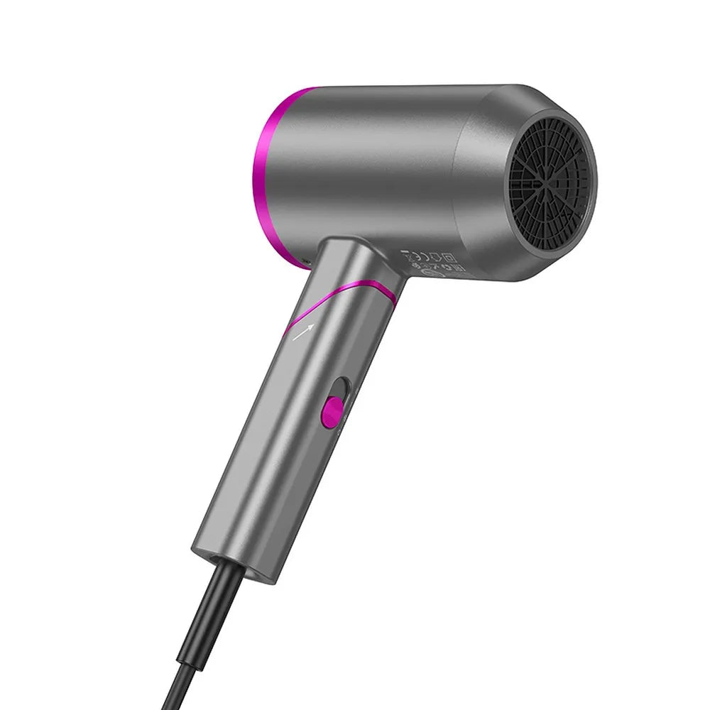 HOCO HP13 Plus, Uscător de păr pliabil cu aer cald și rece, Gri - Lilo Trend S.R.L.