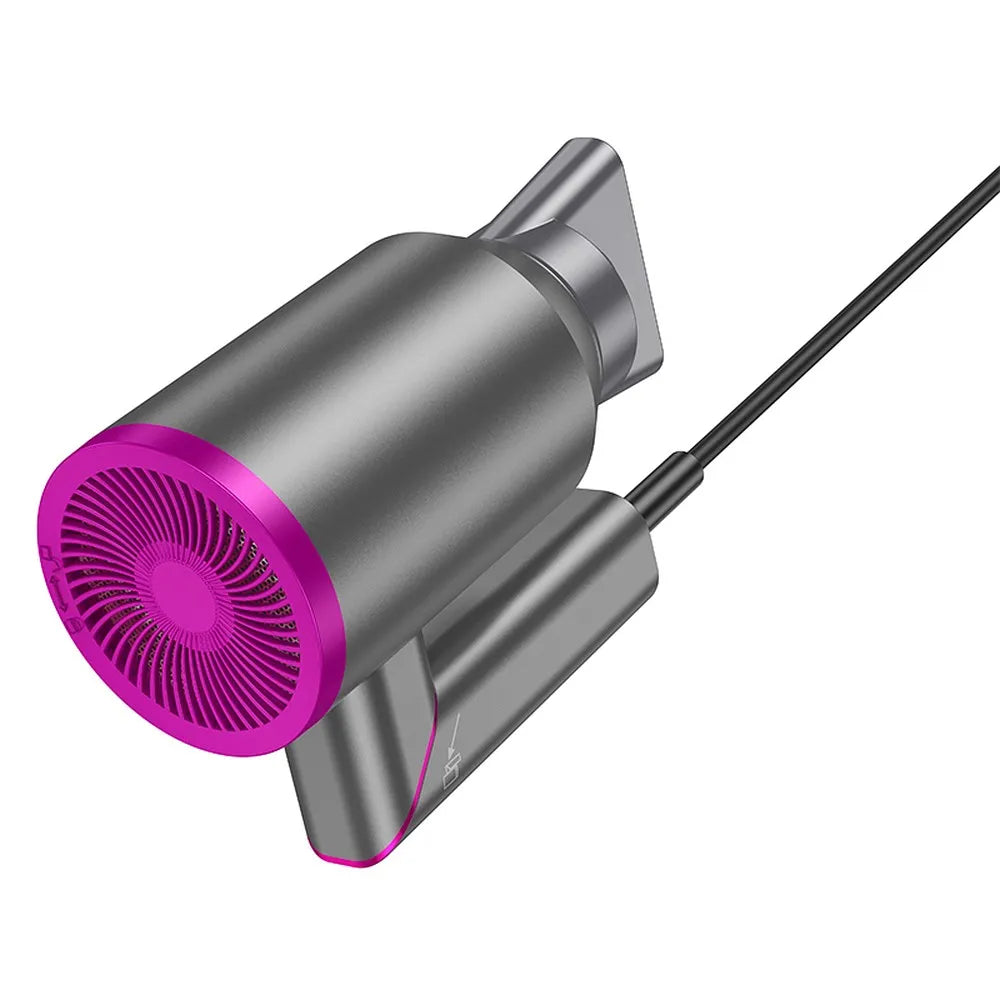 HOCO HP13 Plus, Uscător de păr pliabil cu aer cald și rece, Gri - Lilo Trend S.R.L.