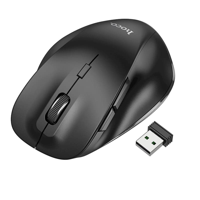HOCO GM24, wireless computer mouse, 2,4G 1600 dpi, Black - Lilo Trend S.R.L.